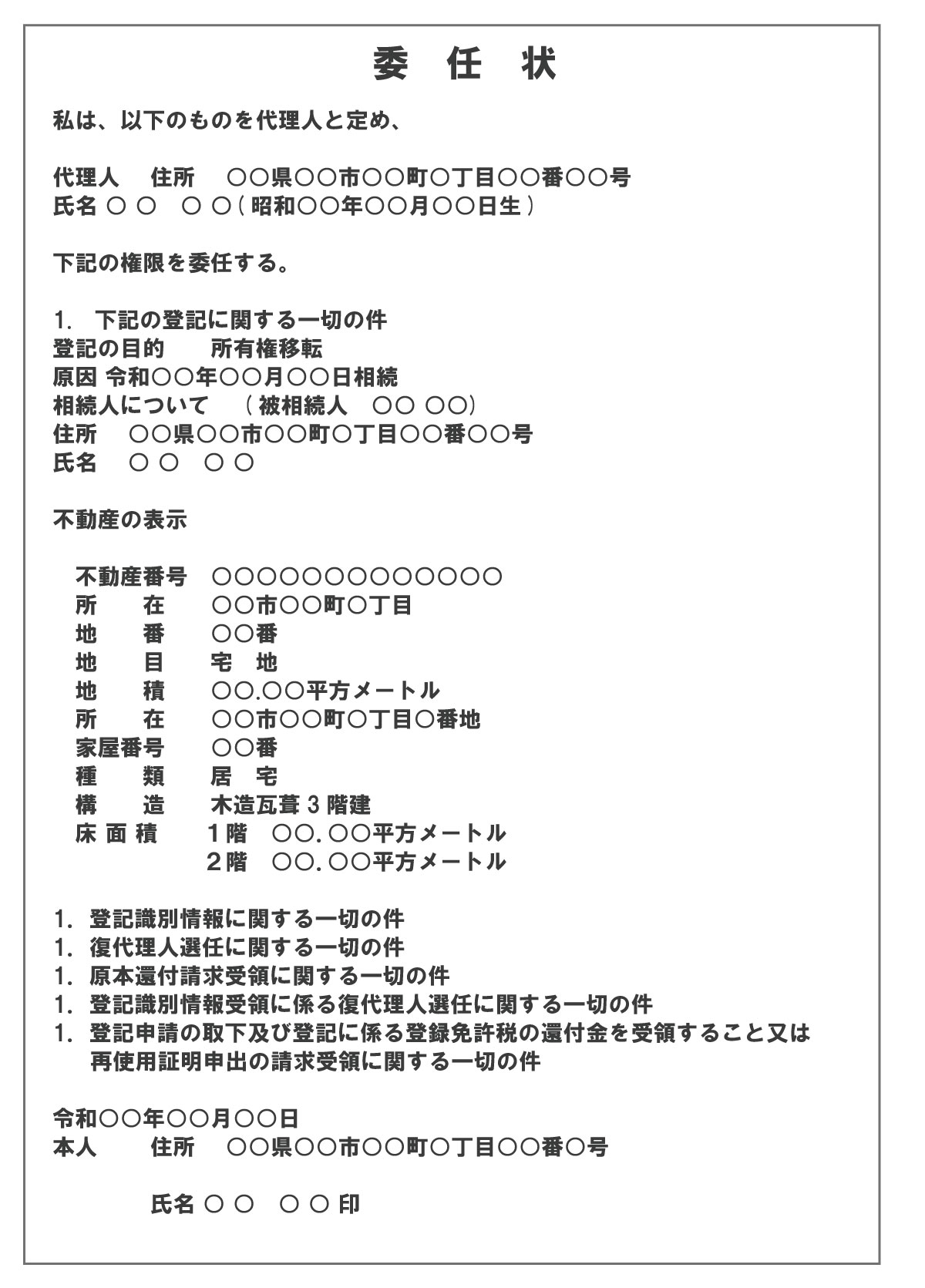 【相続登記の委任状】どんなときに必要？不要なケースから書き方や注意点まで詳しく解説 | いい相続｜相続手続きの無料相談と相続に強い専門家紹介